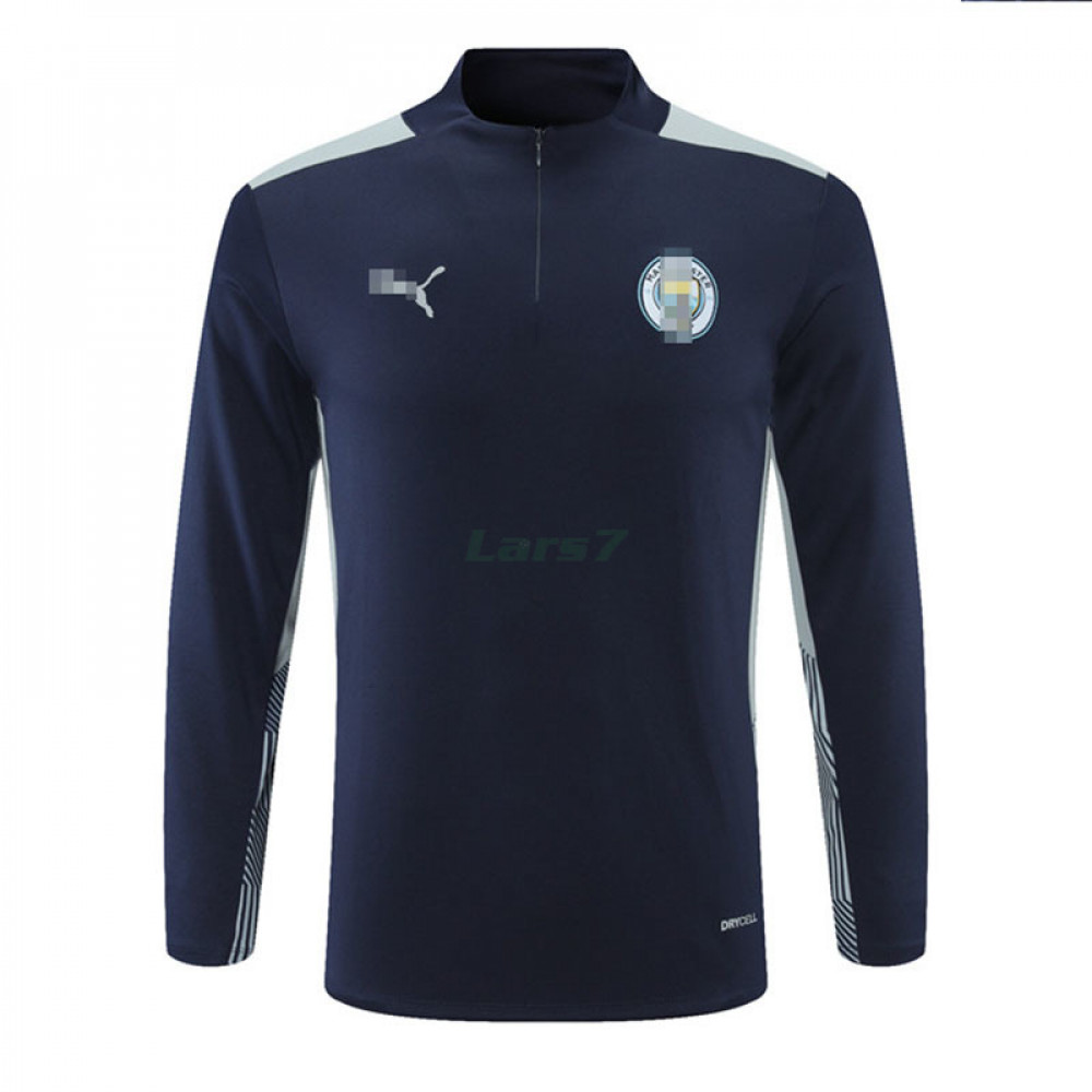 Sudadera De Entrenamiento Manchester City 2021/2022 Negro/Blanco