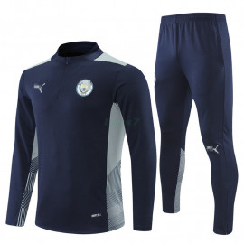 Sudadera De Entrenamiento Manchester City 2021/2022 Negro/Blanco