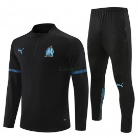 Sudadera De Entrenamiento Olympique Marsella 2021/2022 Negro/Azul