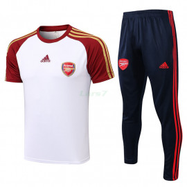 Camiseta de Entrenamiento Arsenal 2022/2023 Blanco/Rojo