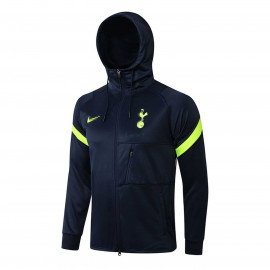 Chaqueta Tottenham Hotspur 2021/2022 Con Capucha Azul Oscuro