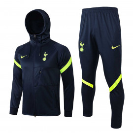 Chaqueta Tottenham Hotspur 2021/2022 Con Capucha Azul Oscuro