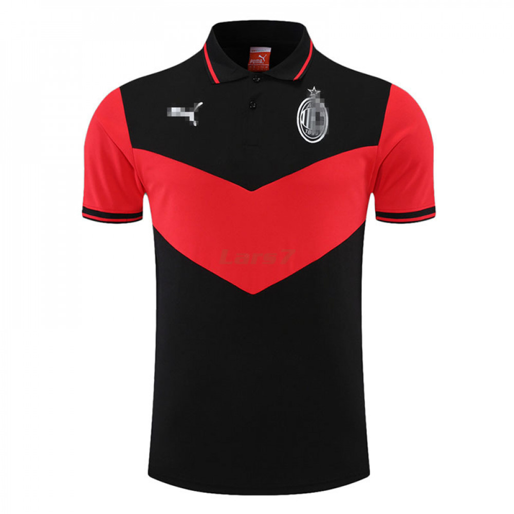 Polo AC Milan 2022/2023 Negro/Rojo