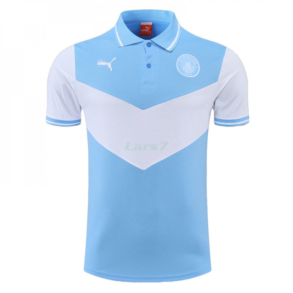 Polo Manchester City 2022/2023 Azul/Blanco