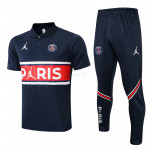 Polo PSG 2022/2023 Kit Azul Marino/Rojo