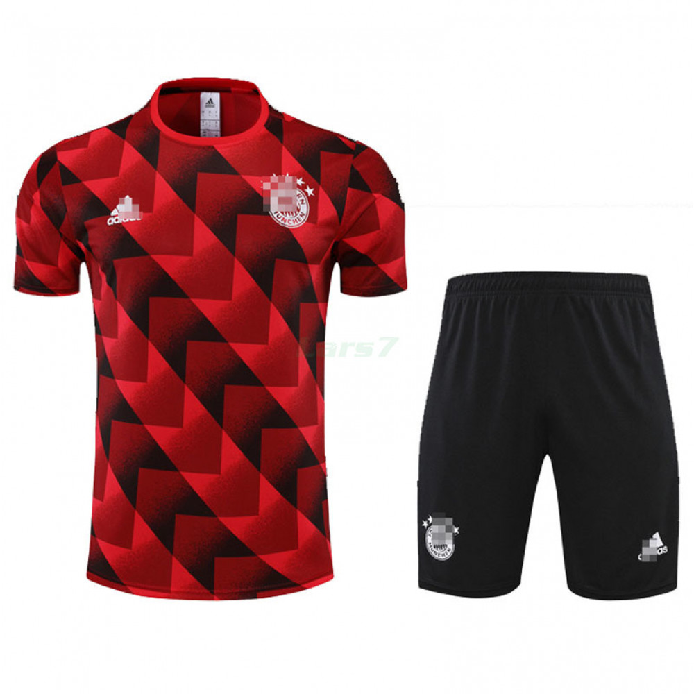 Camiseta de Entrenamiento Bayern Múnich 2022/2023 Kit Rojo/Negro