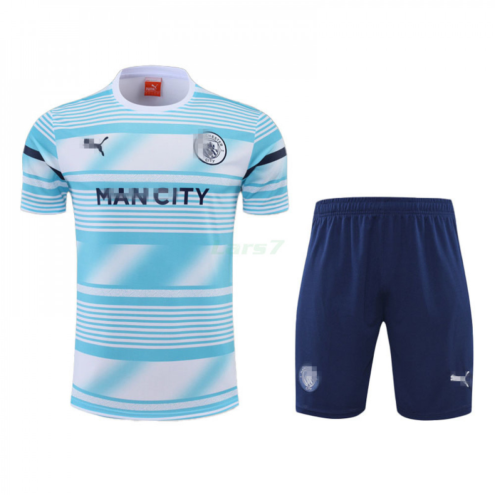 Camiseta de Entrenamiento Manchester City 2022/2023 Kit Blanco/Azul Claro