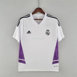 Camiseta de Entrenamiento Real Madrid 2022/2023 Blanco/Púrpura