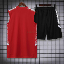 Camiseta de Entrenamiento Manchester United Sin Mangas 2022/2023 Kit Rojo