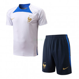 Camiseta de Entrenamiento Francia 2022 Blanco