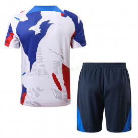 Camiseta de Entrenamiento Francia 2022 Blanco/Azul/Rojo