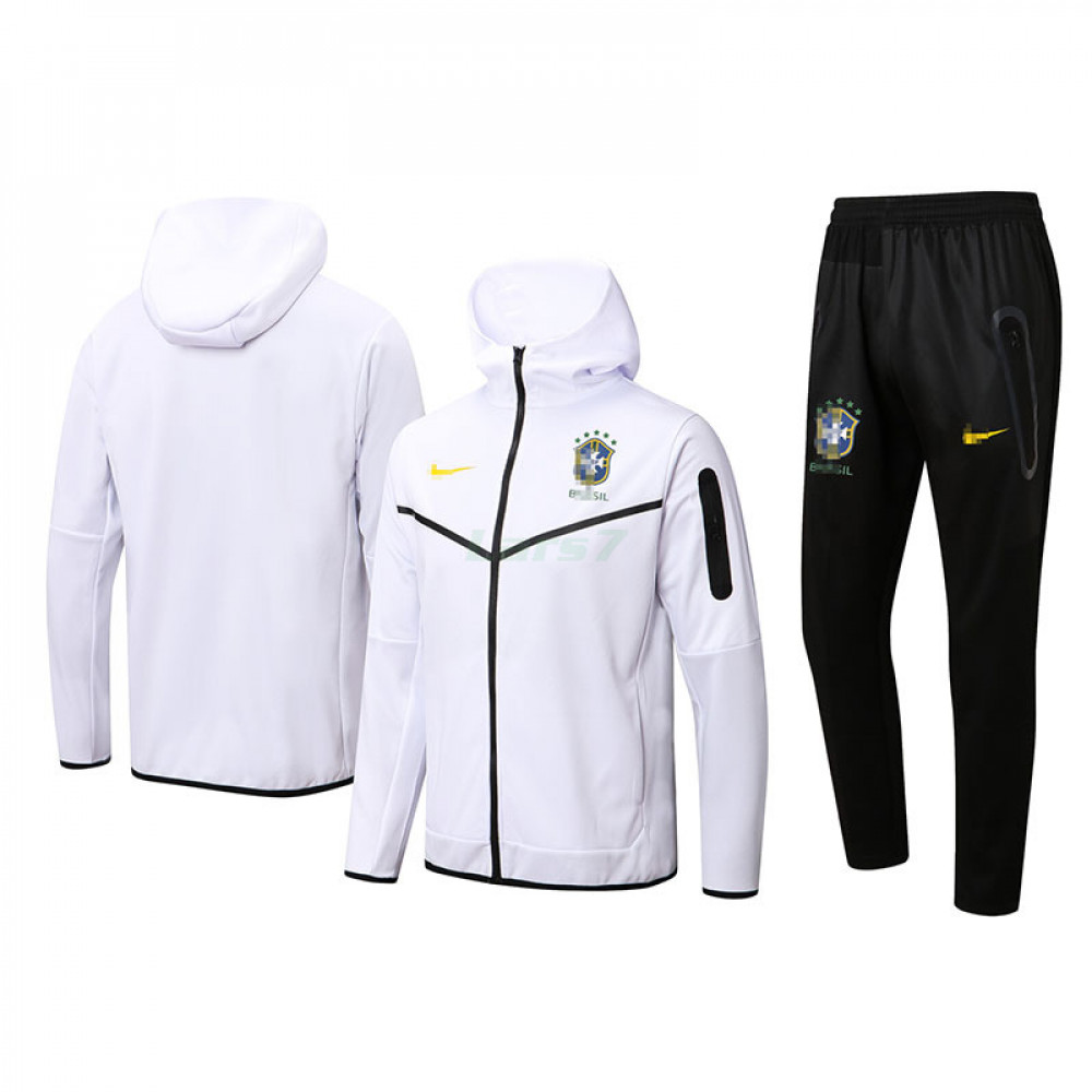 Chandal Brasil 2022 Con Capucha Blanco