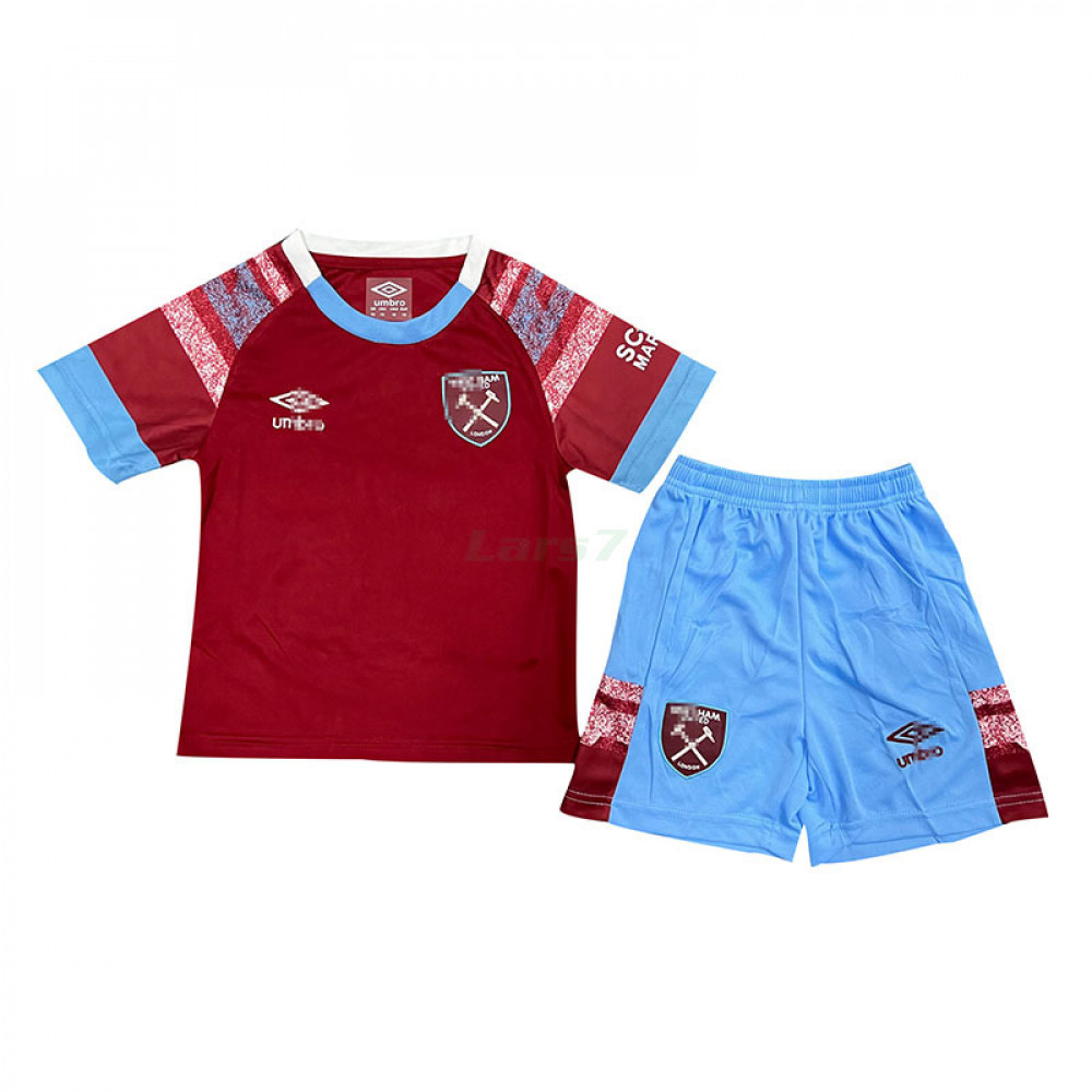 Camiseta West Ham United 1ª Equipación 2022/2023 Niño Kit