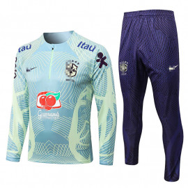 Sudadera de Entrenamiento Brasil 2022 Verde Claro