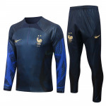 Sudadera De Entrenamiento Francia 2022 Kit Azul/Azul Real