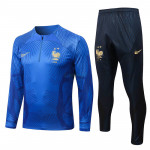 Sudadera De Entrenamiento Francia 2022 Kit Azul Real