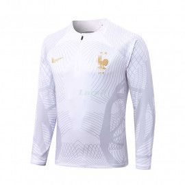 Sudadera De Entrenamiento Francia 2022 Blanco/Gris