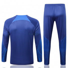 Sudadera de Entrenamiento Holanda 2022 Kit Azul Oscuro