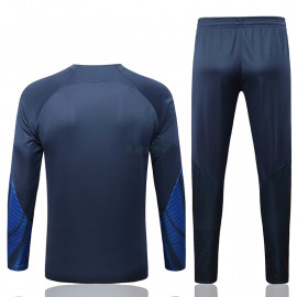 Sudadera De Entrenamiento Francia 2022 Niño Kit Azul Marino