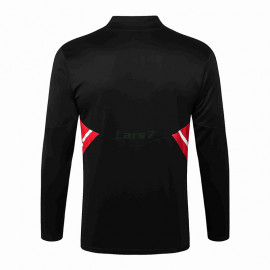 Sudadera De Entrenamiento Manchester United 2022/2023 Negro/Rojo