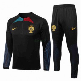 Sudadera de Entrenamiento Portugal 2022 Negro