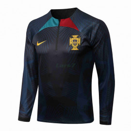 Sudadera de Entrenamiento Portugal 2022 Negro/Azul