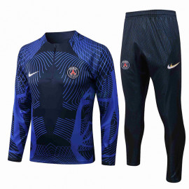 Sudadera De Entrenamiento PSG 2022/2023 Azul Marino/Azul