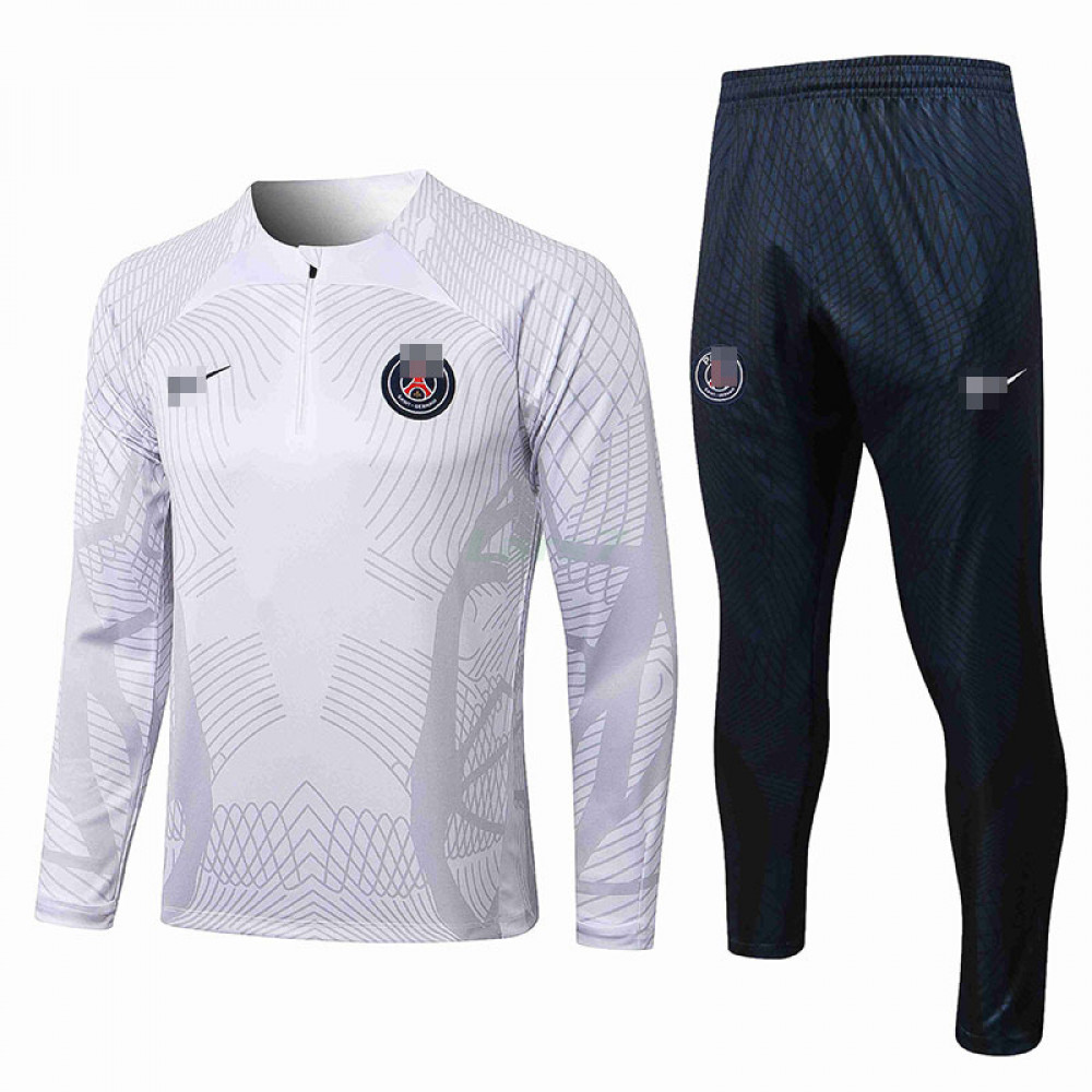 Sudadera De Entrenamiento PSG 2022/2023 Kit Blanco/Gris