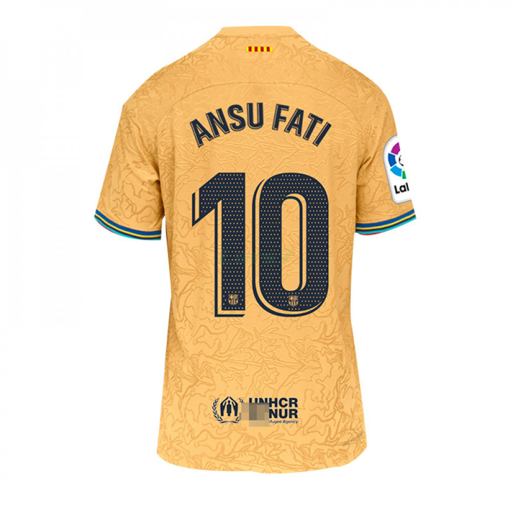 Camiseta ANSU FATI 10 Barcelona 2ª Equipación 2022/2023