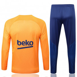 Sudadera De Entrenamiento Barcelona 2022/2023 Niño Kit Naranja