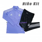 Sudadera De Entrenamiento Real Madrid 2022/2023 Niño Kit Púrpura