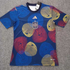 Camiseta España 2022 Pre-Match Azul