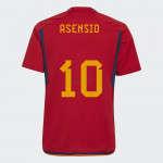 Camiseta Asensio 10 España 1ª Equipación 2022 Mundial