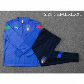 Sudadera De Entrenamiento Italia 2022 Kit Azul Real