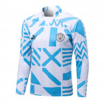 Sudadera De Entrenamiento Manchester City 2022/2023 Blanco/Azul