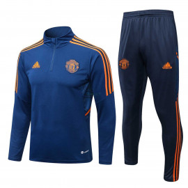 Sudadera De Entrenamiento Manchester United 2022/2023 Azul Oscuro