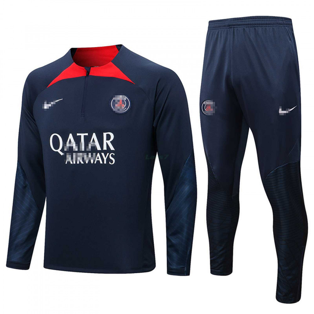 Sudadera De Entrenamiento PSG 2022/2023 Kit Azul Marino/Rojo