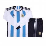 Camiseta Argentina 1ª Equipación 2022 Copa Mundial Kit ML