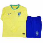 Camiseta Brasil 1ª Equipación 2022 Copa Mundial Kit ML 