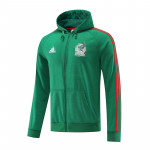 Chaqueta México 2022 Con Capucha Verde/Rojo