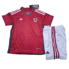 Camiseta Gales 1ª Equipación 2022 Niño Kit Mundial