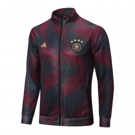 Chaqueta Alemania 2022 Cuello Alto Rojo/Gris Oscuro