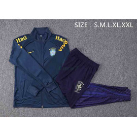 Chandal Brasil 2022 Cuello Alto Azul Oscuro