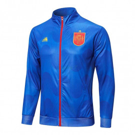 Chaqueta España 2022 Azul con Estampado