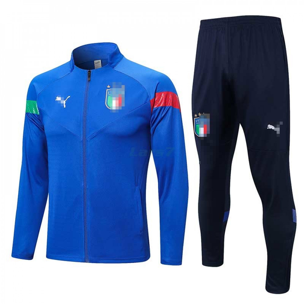 Chandal Italia 2022 Cuello Medio Azul