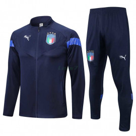 Chandal Italia 2022 Cuello Medio Azul Oscuro