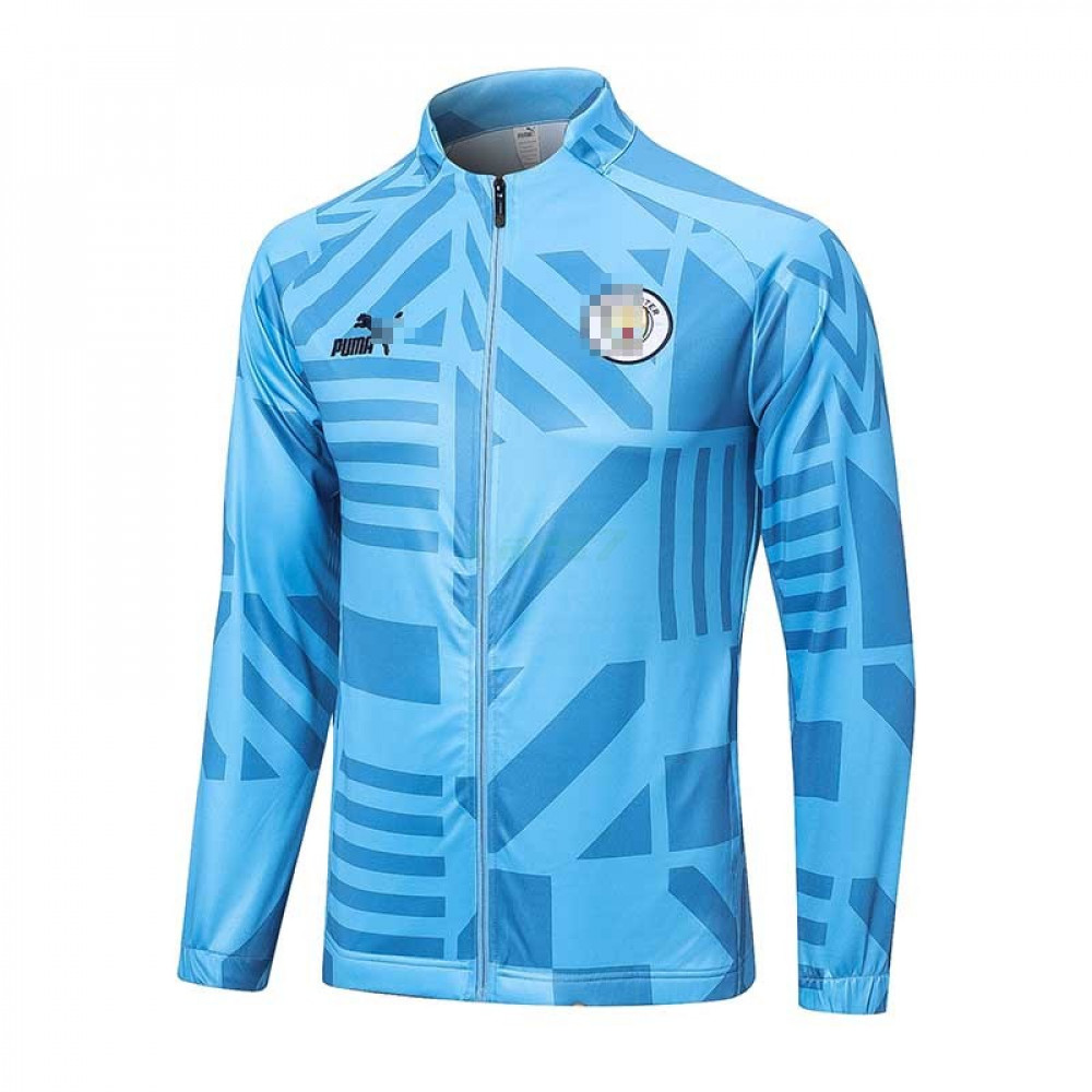 Chaqueta Manchester City 2022/2023 Azul Claro con Estampado