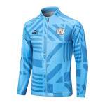 Chaqueta Manchester City 2022/2023 Azul Claro con Estampado