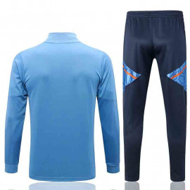 Chandal Manchester United 2022/2023 Azul Claro con Rayas Naranjas