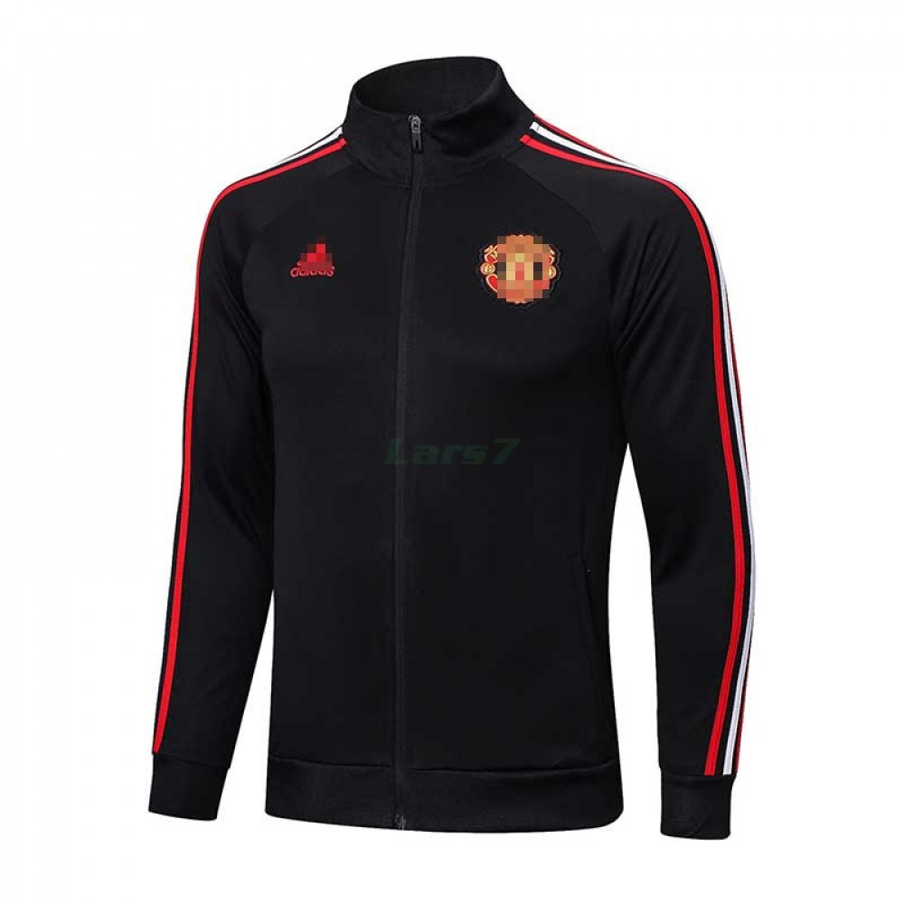 Chaqueta Manchester United 2022/2023 Negro con Rayas Largas